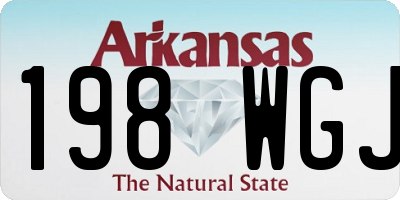 AR license plate 198WGJ
