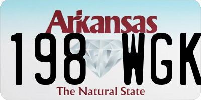 AR license plate 198WGK