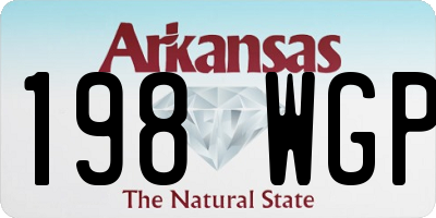 AR license plate 198WGP