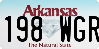 AR license plate 198WGR