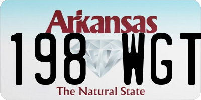 AR license plate 198WGT