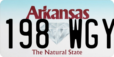 AR license plate 198WGY