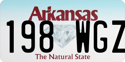 AR license plate 198WGZ