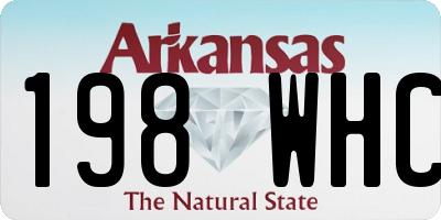 AR license plate 198WHC
