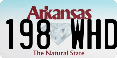 AR license plate 198WHD