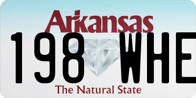 AR license plate 198WHE