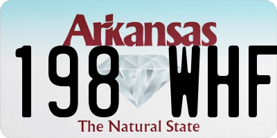 AR license plate 198WHF
