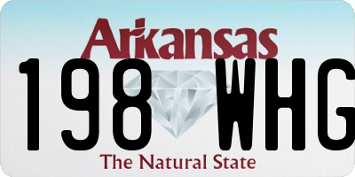 AR license plate 198WHG