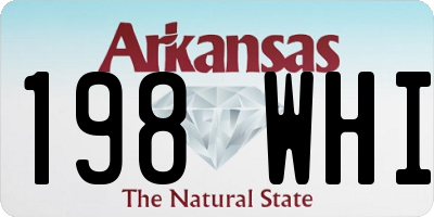 AR license plate 198WHI
