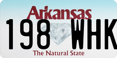 AR license plate 198WHK