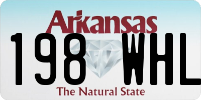 AR license plate 198WHL
