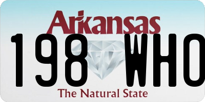 AR license plate 198WHO