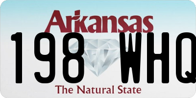 AR license plate 198WHQ