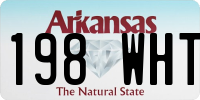 AR license plate 198WHT
