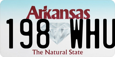 AR license plate 198WHU