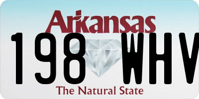 AR license plate 198WHV