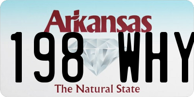 AR license plate 198WHY