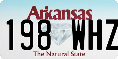 AR license plate 198WHZ