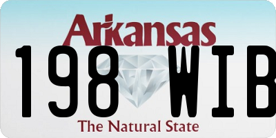 AR license plate 198WIB