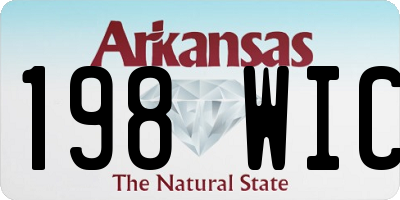 AR license plate 198WIC