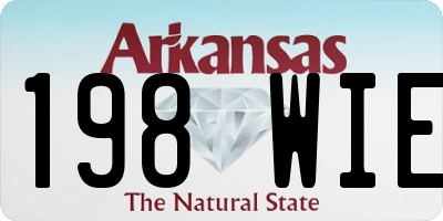 AR license plate 198WIE