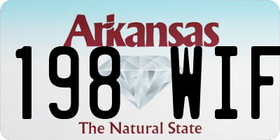 AR license plate 198WIF