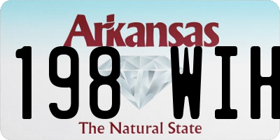 AR license plate 198WIH