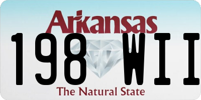 AR license plate 198WII