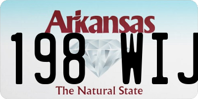 AR license plate 198WIJ