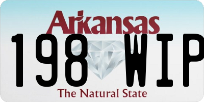 AR license plate 198WIP