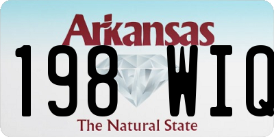 AR license plate 198WIQ