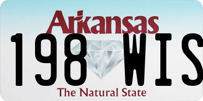 AR license plate 198WIS