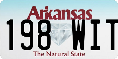 AR license plate 198WIT