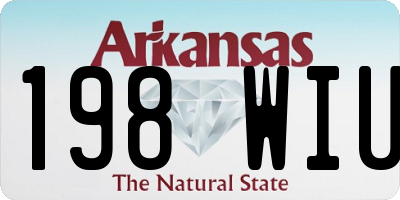 AR license plate 198WIU