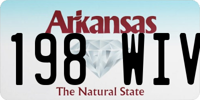 AR license plate 198WIV