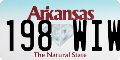 AR license plate 198WIW