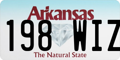 AR license plate 198WIZ