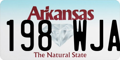 AR license plate 198WJA