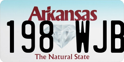 AR license plate 198WJB