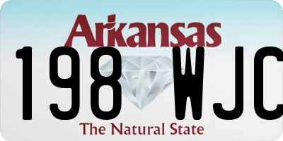 AR license plate 198WJC