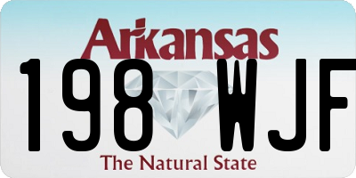 AR license plate 198WJF