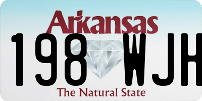 AR license plate 198WJH