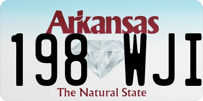 AR license plate 198WJI