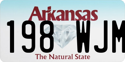 AR license plate 198WJM