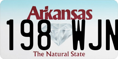 AR license plate 198WJN