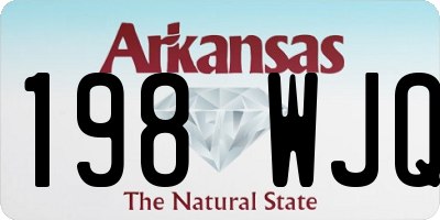 AR license plate 198WJQ