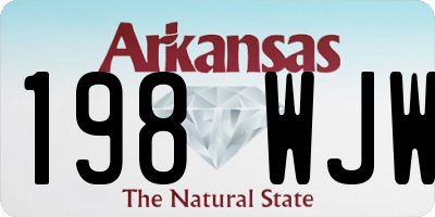AR license plate 198WJW