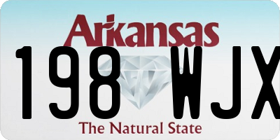 AR license plate 198WJX