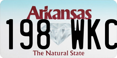 AR license plate 198WKC