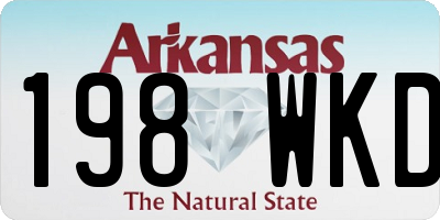 AR license plate 198WKD